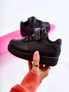 Dětská sportovní obuv se suchým zipem Černá Elike