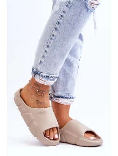 Dámské lehké pěnové pantofle Big Star LL274593 Béžové