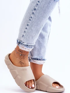 Dámské lehké pěnové pantofle Big Star LL274593 Béžové