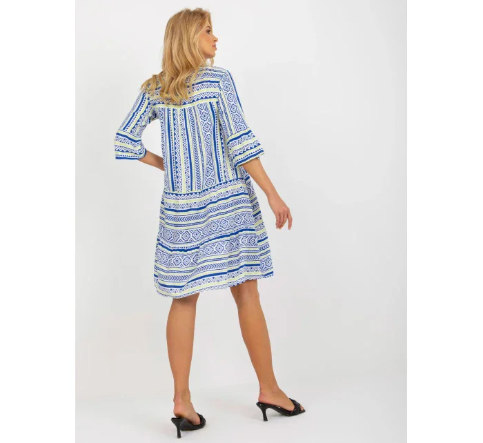 Dámské šaty model 18132732 tmavě modré - FPrice Dámské šaty model 18132732 tmavě modré - FPrice