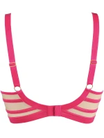 Dámská podprsenka model 21223826 Tmavě růžová s béžovou - Axami