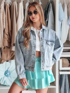 Dámská oversize džínová bunda STEFANIA modrá FashionStreet TY4895