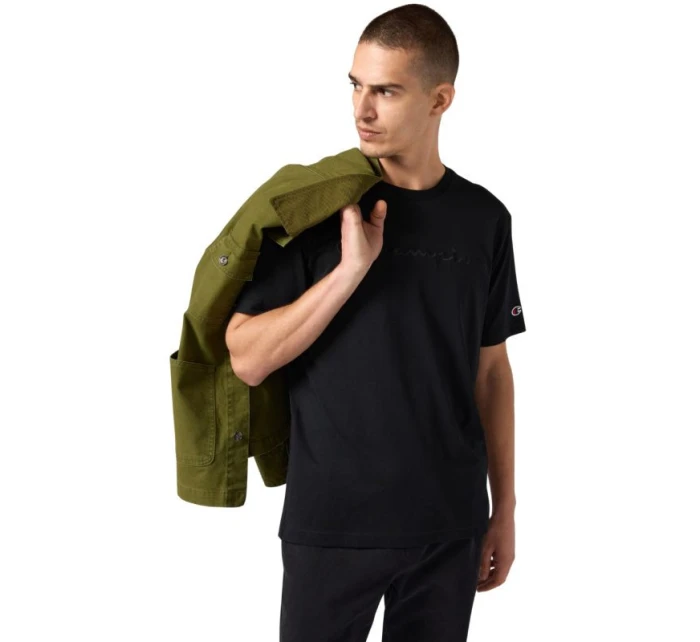 Pánské tričko SS Tee black model 21479795 KK001 pánské - CHAMPION