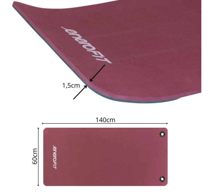 Podložka FITNESS CLUB s otvory 140x60x1,5 cm ENERO FIT