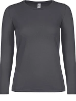 B&C #E150 LSL /women Dámské tričko s dlouhým rukávem 01.006T dark grey
