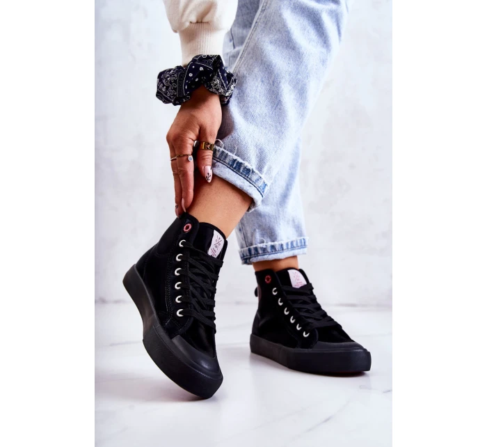 Dámské vysoké tenisky Cross Jeans JJ2R4055C černá