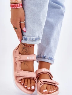 Dámské sportovní sandály na platformě Big Star model 21610841 Růžové - Big Star Shoes