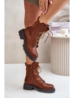 Zateplené boty workery na zip hnědé model 21675724 - Boto Zateplené boty workery na zip hnědé model 21675724 - Boto