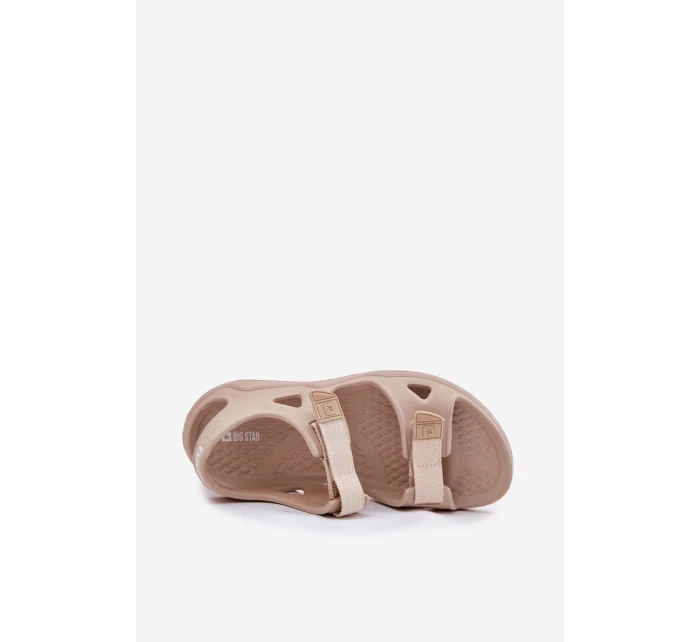Dámské Pěnové Sandály Na Platformě Big Star model 21695317 Béžové - Big Star Shoes Dámské Pěnové Sandály Na Platformě Big Star model 21695317 Béžové - Big Star Shoes