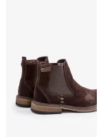 Semišové Kotníkové Boty Chelsea Pánské Big Star OO174155 Hnědé Semišové Kotníkové Boty Chelsea Pánské Big Star OO174155 Hnědé