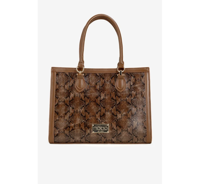 Dámská kabelka se zvířecím vzorem Nobo – hnědá