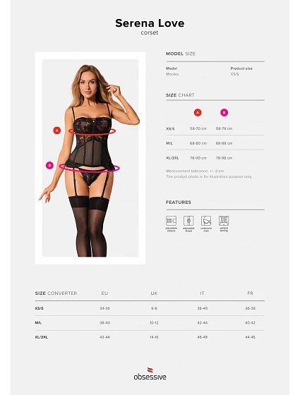 model 18559786 korzet Serena Love corset - Obsessive model 18559786 korzet Serena Love corset - Obsessive