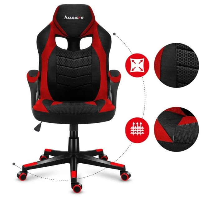 Herní židle  Red Mesh model 21325930 - Huzaro