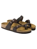 dámské žabky z kůže hnědé model 21867305 - Birkenstock dámské žabky z kůže hnědé model 21867305 - Birkenstock