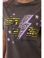 Halenka z rubané bavlny Rock n roll hnědý Halenka z rubané bavlny Rock n roll hnědý