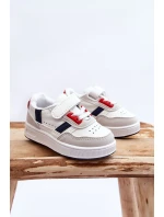 Klasické dětské sportovní boty bílé a Červené Marlin Klasické dětské sportovní boty bílé a Červené Marlin