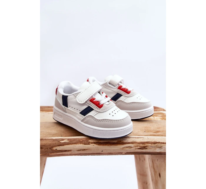 Klasické dětské sportovní boty bílé a Červené Marlin Klasické dětské sportovní boty bílé a Červené Marlin