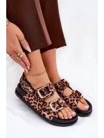 Dámské Sandály S Přezkami V Hnědé model 21687454 - Boto