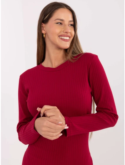 Sukienka RV SK model 21768520 bordowy - FPrice Sukienka RV SK model 21768520 bordowy - FPrice