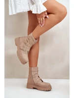 Zateplené Dámské Kotníkové Boty s Ozdobou Béžové Ciascia Zateplené Dámské Kotníkové Boty s Ozdobou Béžové Ciascia