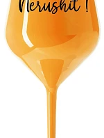 NERUSHIT! - oranžová nerozbitná sklenice na víno 470 ml