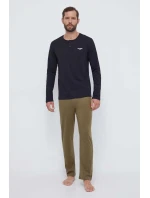 Pánské pyžamo U3BX00KBZG0 F817 khaki/černé - Guess