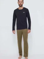 Pánské pyžamo U3BX00KBZG0 F817 khaki/černé - Guess