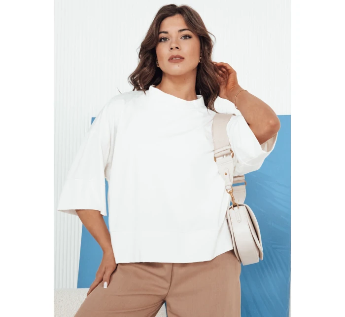 Dámská halenka CHARMA ecru FashionStreet RY2476 Dámská halenka CHARMA ecru FashionStreet RY2476