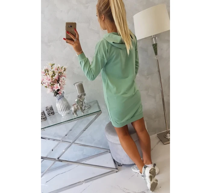 Šaty s kapucí tmavě mátové Šaty s kapucí tmavě mátové