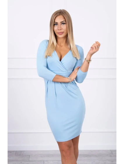 Přiléhavé šaty s modrou model 18747157 poprsí - K-Fashion Přiléhavé šaty s modrou model 18747157 poprsí - K-Fashion