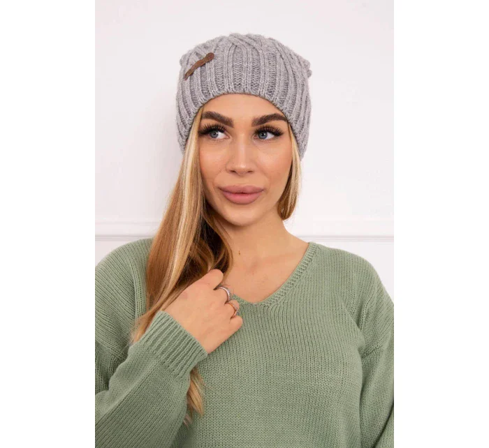 Fleecová čepice Paulina K227 šedá
