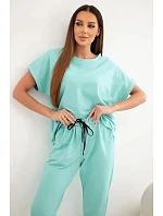 Bavlněný komplet halenka + kalhoty model 22079381 - K-Fashion Bavlněný komplet halenka + kalhoty model 22079381 - K-Fashion