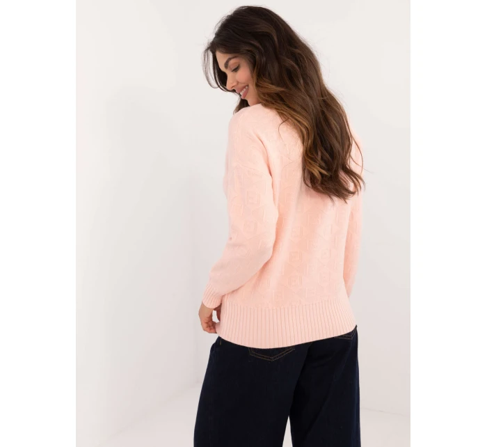 Jumper AT SW 2339.54 světle broskvový