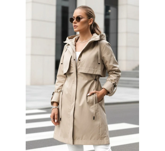 NOCITO FashionStreet dámská přechodná bunda typu parka velbloudí barvy TY4202