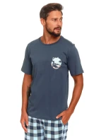 Pánské pyžamo model 20596539 deep blue - Doctornap