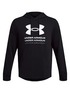 Pánská mikina Under Armour UA Rival Terry Graphic Hoodie, černá, 1386047 001