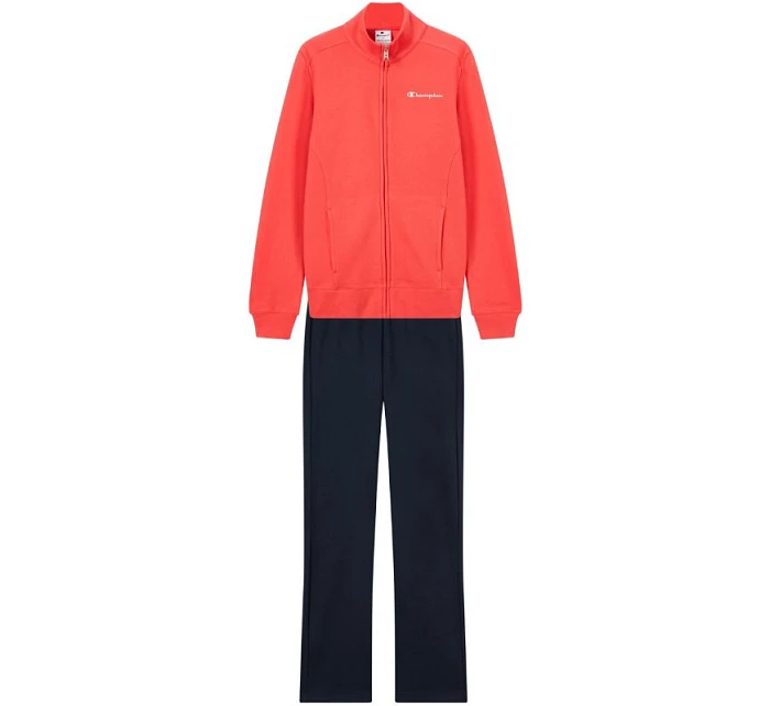 Dámská kombinéza Champion s celozipem oranžová a tmavě modrá 118289 RS073 tepláková souprava