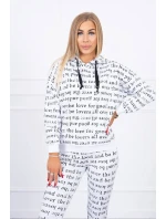 Sada s potiskem bílá