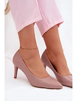 Fialové eko kožené lodičky Sergio Leone