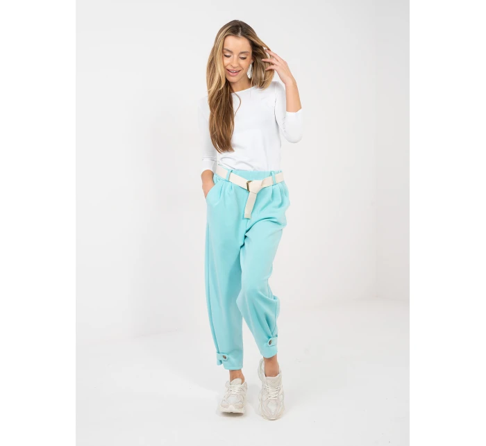 Spodnie MI SP model 21923786 mietowy - FPrice Spodnie MI SP model 21923786 mietowy - FPrice