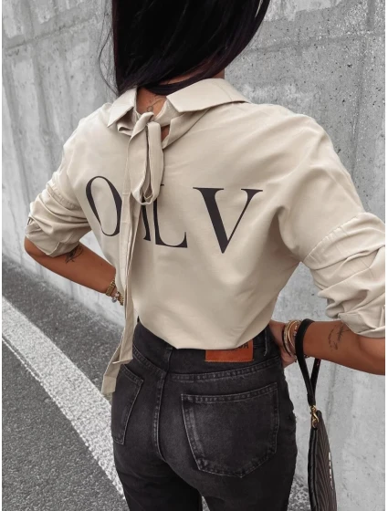 Dámská košile model 22173060 khaki - Ola Voga