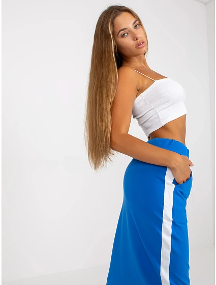 Dámská tepláková sukně RV SD model 20097940 Tmavě modrá s bílou - Rue Paris