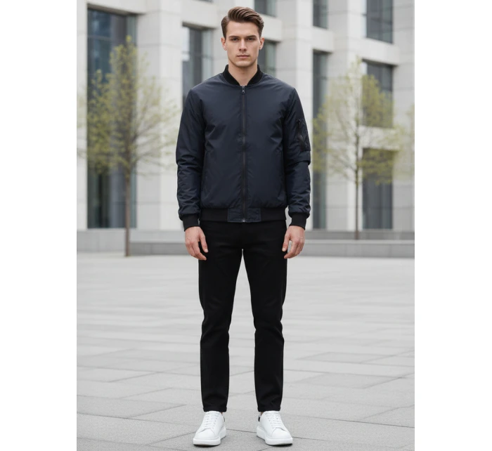FashionStreet pánská tmavě modrá bunda bomber TX4424