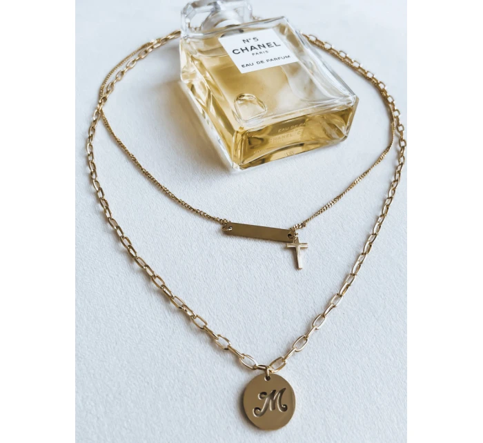 MARBLE zlatý náhrdelník FashionStreet IY0081