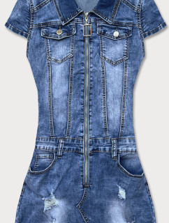 Světle modré džínové šaty s krátkými rukávy model 17244146 - GOURD JEANS