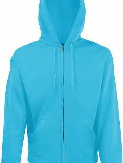 Fruit of the Loom Classic Hooded Sweat Jacket Mikina s kapucí 16.2062 azure blue