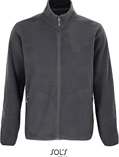 SOL'S Factor Men Pánská fleecová bunda 25.3823 charcoal grey