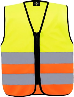 Korntex KWRX – Aalborg Dětská bezpečnostní vesta 76.KWRX hi vis yellow/hi vis orange
