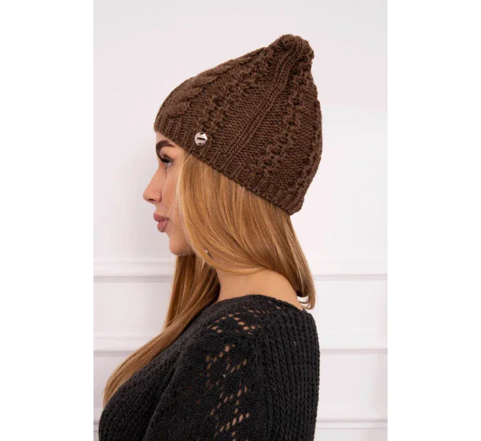 Fleecová čepice Rabbid K237 cappuccino