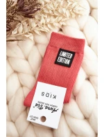 Dětské Hladké Ponožky S model 21643534 Růžové - Aura.via Dětské Hladké Ponožky S model 21643534 Růžové - Aura.via